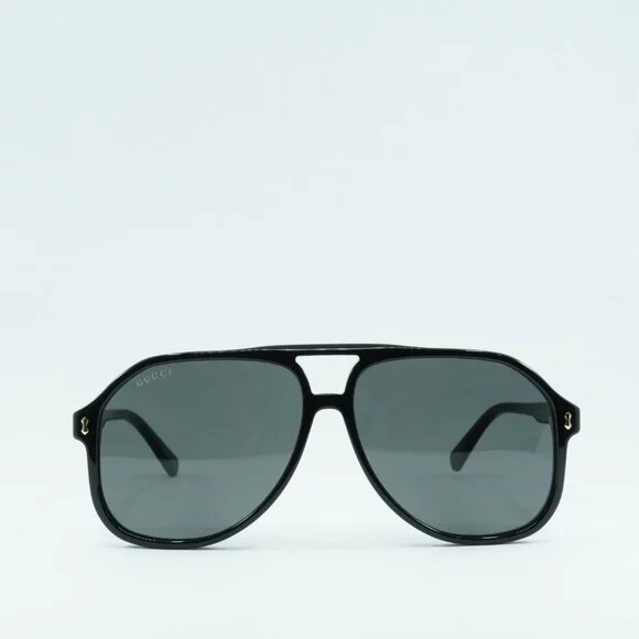 Gucci GG1042S 001 Sunglasses Black Aviator Frame, Grey Lenses Gucci GG1042S 001 - Sunglasses for Man – LookerOnline main image 3
